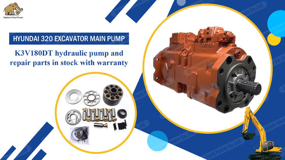 হুন্ডাই 320 এক্সক্যাভেটর K3V180Dt 31N9-10010 প্রধান পাম্পের জন্য OEM মানের হাইড্রোলিক পাম্পের অংশ